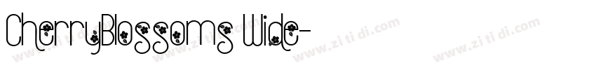 CherryBlossoms Wide字体转换